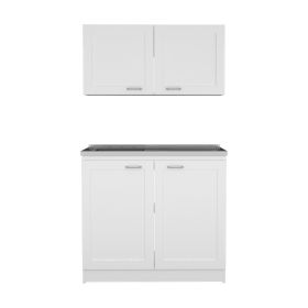Cabinet Set Zeus, Garage, White