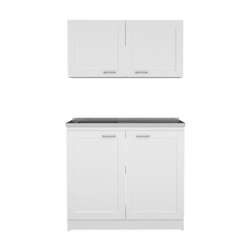 Cabinet Set Zeus, Garage, White