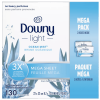 Downy Light Mega Dryer Sheets, Fabric Softener Dryer Sheets, Ocean Mist, 130 Count
