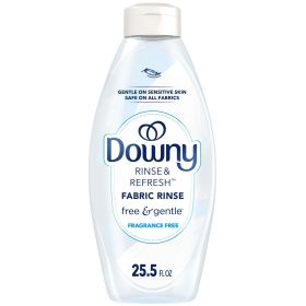 Downy Rinse & Refresh Free & Gentle Laundry Odor Remover, Fragrance Free, 25.5 fl oz, 37 Loads