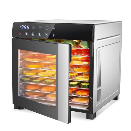 Food Dehydrator Machine 25QT, 8 Trays Stainless Steel Dehydrator Machine, Large Capacity Dehydrators for Food and Jerky, Herbs, Yogurt, Veggies, Dog T Food Dehydrator Machine 25QT, 8 Trays Stainless Steel Dehydrator Machine, Large Capacity Dehydrators for Food and Jerky, Herbs, Yogurt, Veggies, Dog T