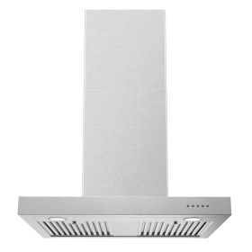 Wall Mount Range Hood 30 Inch 900CFM Vent Hood T Shape with Stainless Steel Stove Hood Split Type Permanent Grease Baffle Filter, Chimney Style Kitche