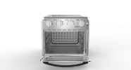 Air Fryer Toaster Oven Combo, 4 Slice Toaster Convection Oven Warm, Broil, Toast, Bake, Oil-Free, Accessories Included, Stainless Steel, Silver(16QT A