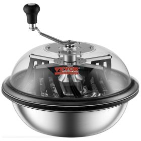 VEVOR Leaf Bowl Trimmer, 16'' Trimmer Bowl, Manual Bud Trimmer with Stainless-Steel Blades for Twisted Spin Cut, Clear Visibility Dome, Foldable Herb