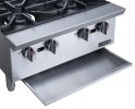 Dukers Commercial Gas Hotplate Cooktop in Stainless Steel with Six Lift-Off Burner Hot Plate