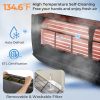 12000 BTU 21 SEER2 208-230V Wifi Enabled Mini Split Air Conditioner and Heater Gray