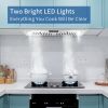 Range Hood Insert 30 inch,Stainless Steel Kitchen Vent Hood 600CFM,Built-in Kitchen Stove Hood w/Front Touch Control and Front LED Lights,Baffle Filte