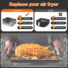 6 Slice 26QT/26L Air Fryer Fry Oil-Free, Extra Large Toaster Oven Combo, Air Fryer Oven, Roast, Bake, Broil,Convection Countertop Oven, Accessories In