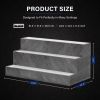 LED Lighted Liquor Bottle Display Shelf, 20 Inch Bar Display Shelf, DIY Illuminated Bottle Shelf with App & Remote Control, 2 Step Freestanding Holdin