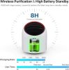 Portable Air Purifier 4000mAh Battery USB Rechargable Air Cleaner Desktop Electronic Filter Portable Negative Ion Remove Activated Carbon Sterilizer A