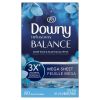 Downy Infusions Mega Dryer Sheets, BALANCE, Crisp Rain and Blue Eucalyptus, 80 Count