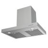 Wall Mount Range Hood 30 Inch 900CFM Vent Hood T Shape with Stainless Steel Stove Hood Split Type Permanent Grease Baffle Filter, Chimney Style Kitche