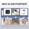 Portable Air Purifier 4000mAh Battery USB Rechargable Air Cleaner Desktop Electronic Filter Portable Negative Ion Remove Activated Carbon Sterilizer A