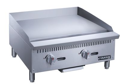 Dukers 24" All Stainless Steel Multi Burner Griddle (Model: DCGM24, Material: Stainless Steel)