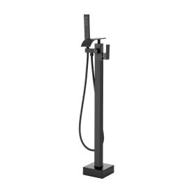 VEVOR Freestanding Bathtub Faucet, Floor Mount, Freestanding Tub Filler, Shower Mixer Taps, Two Water Modes, 360¬∞ Swivel Spout, for Bathing & Showeri (default: default)