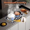 Gas Cooktop 12 Inch, Bulit-in Propane Stove 2 burner, Stainless Steel /Tempered Glass Gas Stove Top, 2 Burner Propane Cooktop, NG/LPG Convertible RV S